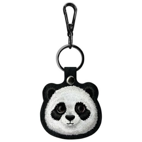 Nimmy Zestaw 3w1 torebka na telefon + portfel + etui na lokalizator czarny/black Big Eyed Pet 2.0 Panda