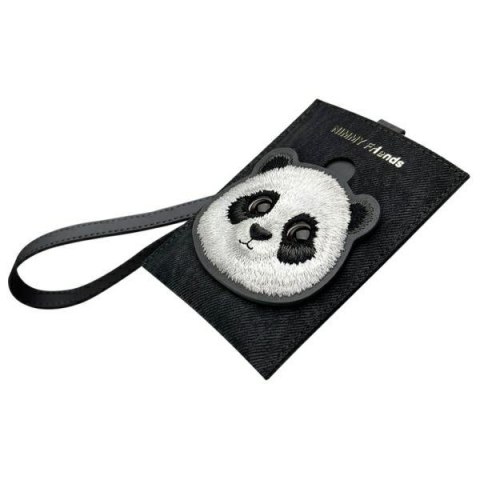 Nimmy Zestaw 3w1 torebka na telefon + portfel + etui na lokalizator czarny/black Big Eyed Pet 2.0 Panda