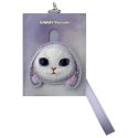 Nimmy Zestaw 3w1 torebka na telefon + portfel + etui na lokalizator fioletowy/purple Big Eyed Pet 2.0 Rabbit