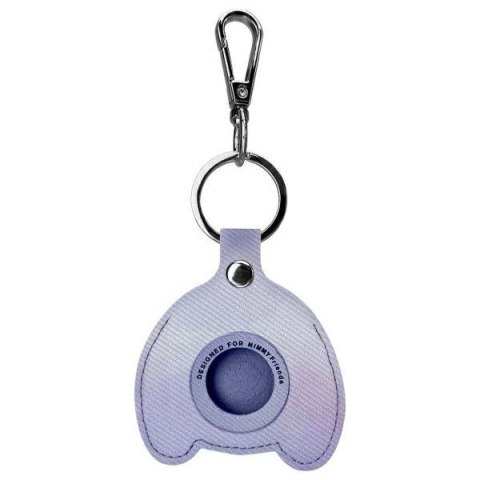 Nimmy Zestaw 3w1 torebka na telefon + portfel + etui na lokalizator fioletowy/purple Big Eyed Pet 2.0 Rabbit