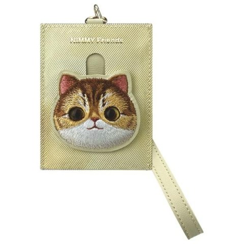 Nimmy Zestaw 3w1 torebka na telefon + portfel + etui na lokalizator khaki Big Eyed Pet 2.0 Cat