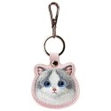 Nimmy Zestaw 3w1 torebka na telefon + portfel + etui na lokalizator różowy/pink Big Eyed Pet 2.0 Cat