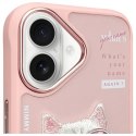 Nimmy etui iPhone 16 6.1" różowy/pink Cool&Cute 2.0 Cat