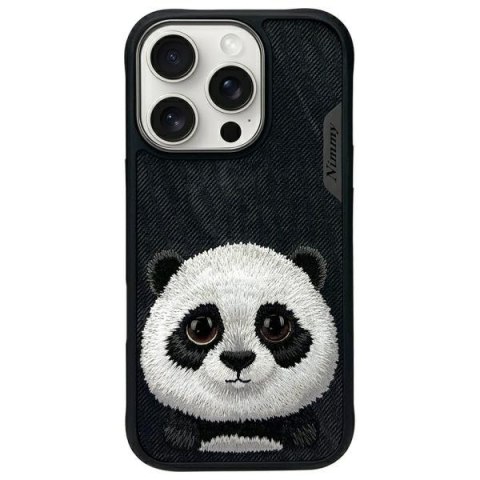 Nimmy etui iPhone 16 Pro 6.3" czarny/black Big Eyed Pet 2.0 Panda