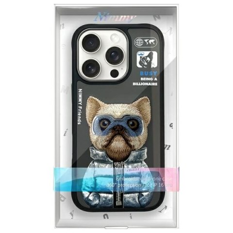Nimmy etui iPhone 16 Pro Max 6.9" czarny/black Cool&Cute 2.0 Dog