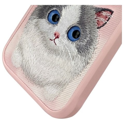 Nimmy etui iPhone 16 Pro Max 6.9" różowy/pink Big Eyed Pet 2.0 Cat