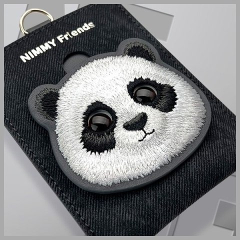 Nimmy portfel na karty czarny/black Big Eyed Pet 2.0 Cat