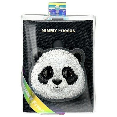 Nimmy portfel na karty czarny/black Big Eyed Pet 2.0 Cat