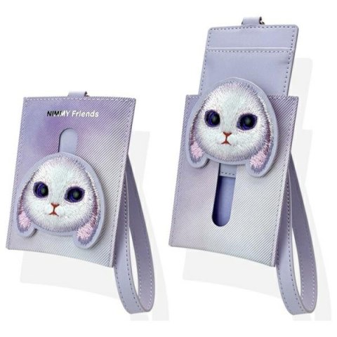 Nimmy portfel na karty fioletowy/purple Big Eyed Pet 2.0 Rabbit