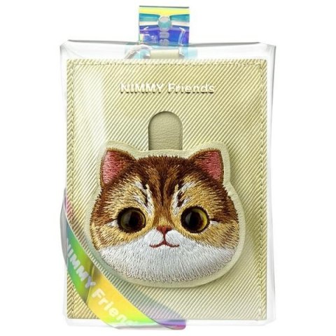 Nimmy portfel na karty khaki Big Eyed Pet 2.0 Cat