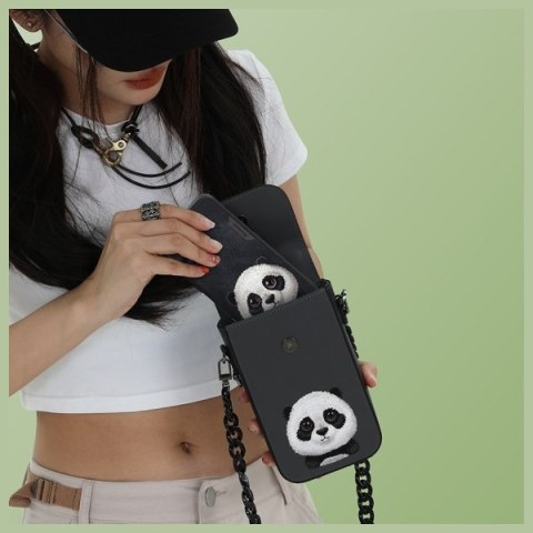 Nimmy torebka na telefon czarny/black Big Eyed Pet 2.0 Panda