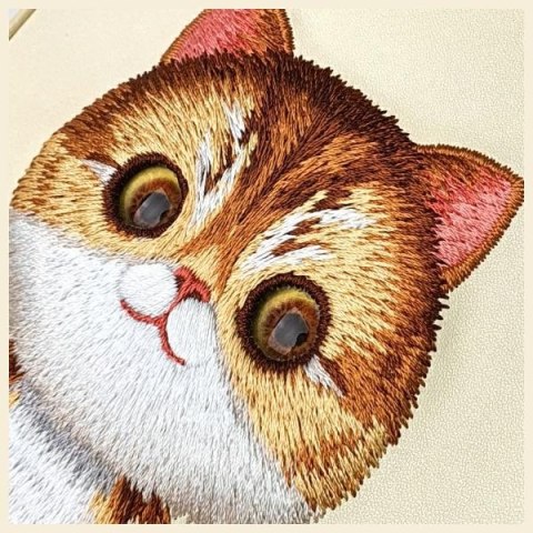 Nimmy torebka na telefon khaki Big Eyed Pet 2.0 Cat