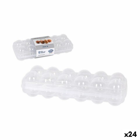 Podstawka do jajka Dem 27 x 9,5 x 7 cm Plastikowy (24 Sztuk)