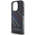 BMW BMHCP16X23HTRAK iPhone 16 Pro Max 6.9" czarny/black hardcase Motorsport IML Random Stripes