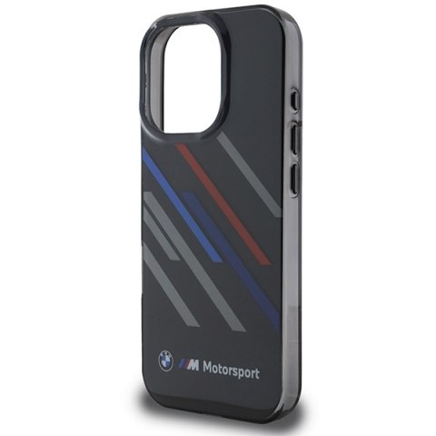 BMW BMHCP16X23HTRAK iPhone 16 Pro Max 6.9" czarny/black hardcase Motorsport IML Random Stripes