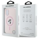 Karl Lagerfeld KLHMP16SSCMKCRHP iPhone16 6.1" różowy/pink hardcase Silicone Karl&Choupette MagSafe