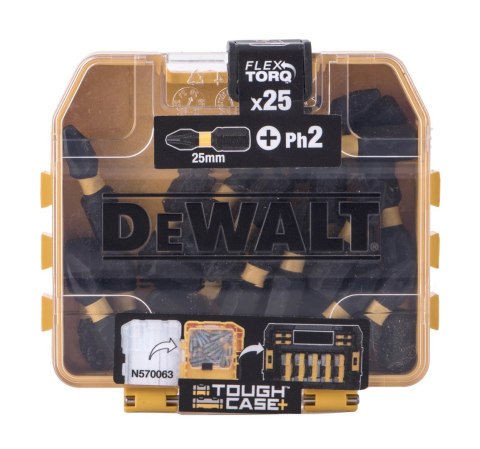 Końcówki do wkrętarki 2x25/25szt. DT70555T DEWALT