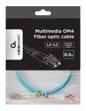 Kabel światłowodowy wielomodowy duplex OM4 50/125, LC/LC, 0.5m