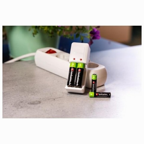 Verbatim Akumulator NiMH AA 2500mAh Premium HR6 4szt czarny/ black 49517