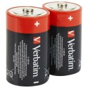Verbatim Bateria alkaliczna D LR20 2szt czarny/black 49923