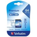 Verbatim Karta Premium U1 SDXC 64GB V10 czarny/black 44024