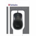 Verbatim Mysz optyczna Silent USB-A 1000dpi czarny/black 49024