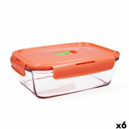 Hermetyczne pudełko na lunch Luminarc Pure Box Holy Dwuowy Szkło 1,22 L (6 Sztuk)