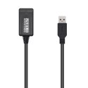 Kabel USB Aisens Czarny 5 m (1 Sztuk)