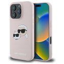 Karl Lagerfeld KLHMP16XSKCHPPLP iPhone16 Pro Max 6.9" różowy/pink hardcase Silicone Double Heads Print MagSafe