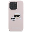 Karl Lagerfeld KLHMP16LSKCHPPLP iPhone16 Pro 6.3" różowy/pink hardcase Silicone Double Heads Print MagSafe