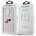 Karl Lagerfeld KLHMP16LSKCHPPLP iPhone16 Pro 6.3" różowy/pink hardcase Silicone Double Heads Print MagSafe