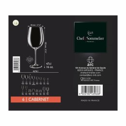 Zestaw kubków Chef & Sommelier Cabernet Przezroczysty Szkło (120 ml) (6 Sztuk)