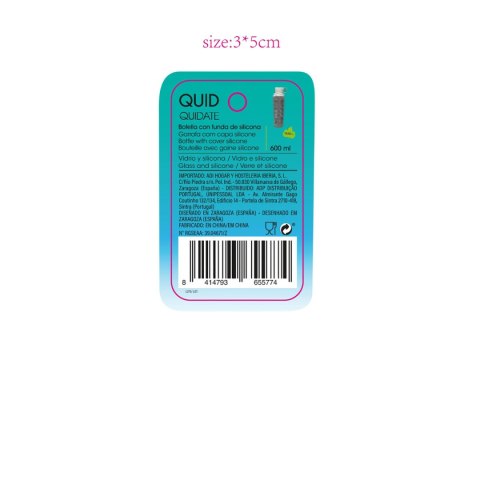 Butelka Quid Quidate Szkło Szary (0,6 L)