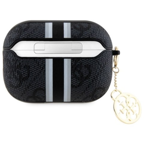 Guess GUAP2P4RPSK AirPods Pro 2 (2022/2023) cover czarny/black 4G Printed Stripes Charm