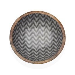 Miska do Sałatki Versa Chevron Bambus Porcelana Drewno mango 30 x 10 x 30 cm