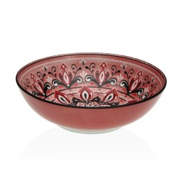 Miska do Sałatki Versa Czerwony Ceramika Porcelana 22,5 x 9 x 22,5 cm