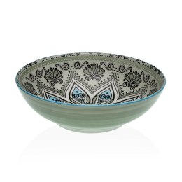 Miska do Sałatki Versa Kolor Zielony Ceramika Porcelana 22,5 x 9 x 22,5 cm