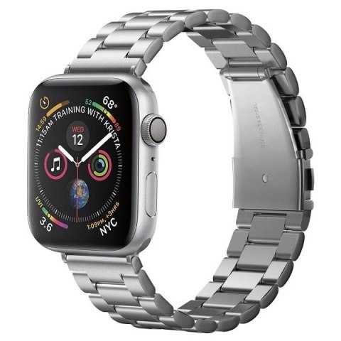 Spigen Modern Fit Band Apple Watch 1/2/3 /4/5/6/7/SE/SE 3 42/44/45mm srebrny/silver 062MP25404