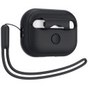 Spigen Silicone Fit Strap AirPods Pro 1/2 czarny/black ACS05479