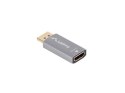 Adapter Displayport(M)- HDMI(F)4K srebrny