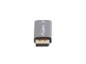 Adapter Displayport(M)- HDMI(F)8K srebrny