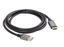 Kabel Displayport(M)-HDMI(M)1.8M 4K czarno-srebrny