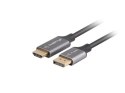 Kabel Displayport(M)-HDMI(M) 1M 4K czarno-srebrny