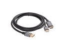 Kabel HDMI(M)-Displaypor(M) 1.8M 4K czarny