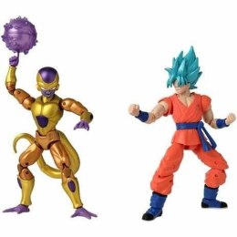 Figurki Superbohaterów Dragon Ball Super Dragon Stars: Golden Frieza vs Super Saiyan Blue Goku 17 cm