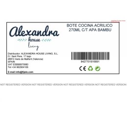 Łódź Alexandra House Living 81689 Przezroczysty Akryl Plastikowy Melamina 270 ml