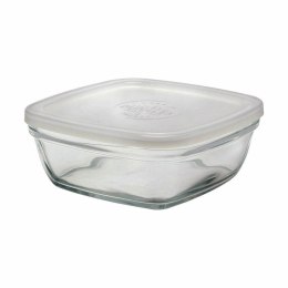 Kwadratowe pudełko na lunch z pokrywką Duralex FreshBox 1,15 L 17 x 17 x 7 cm (8 Sztuk)