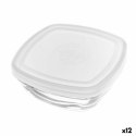 Kwadratowe pudełko na lunch z pokrywką Duralex FreshBox Przezroczysty 300 ml 11 x 11 x 4,5 cm (12 Sztuk)