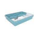 Organizer na Sztućce Tontarelli Mixy Turkusowy 31,7 x 41,8 x 7,7 cm Rozsuwany (12 Sztuk)