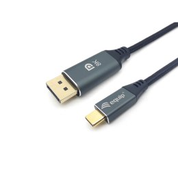 Kabel USB A na USB-C Equip 8K/60Hz Szary 1 m